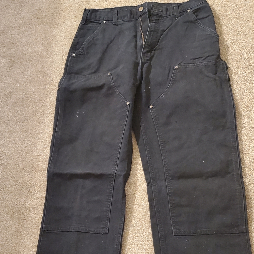 Mens Carhartt Black Utility Pants